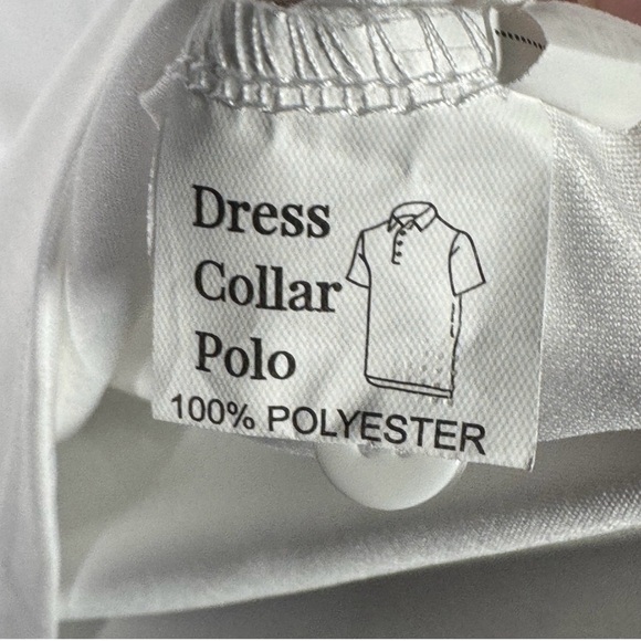 Collars & Co. White Polo Shirt with Navy Accents - Picture 4 of 7